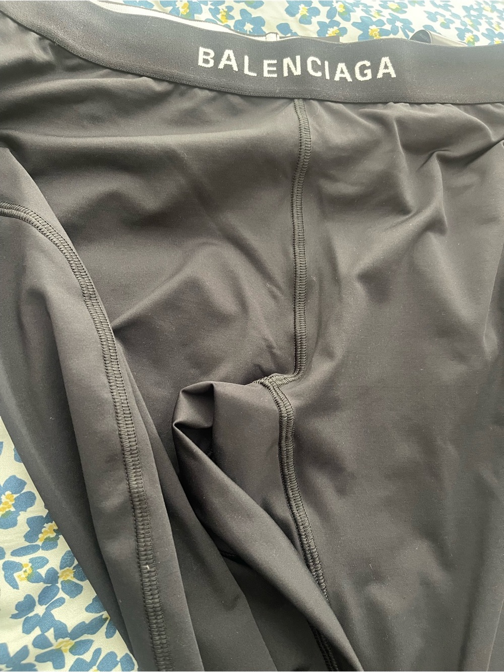 Balenciaga Black Men’s Jogger-Style Performance Pants